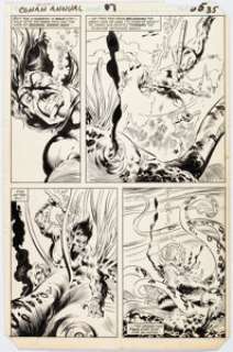 Buscema, John | John Buscema, Danny Bulanadi, and others Conan Annual #7 Story Page 31 Original Art (Marvel, 1982).... | Heritage