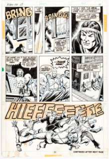 Starlin, Jim | Jim Starlin and Al Milgrom Master of Kung Fu #17 Story Page 7 Original Art (Marvel, 1974).... | Heritage