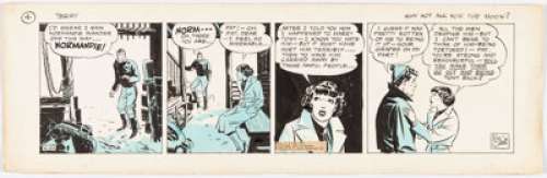 Caniff, Milton | Milton Caniff Terry and the Pirates Daily Comic Strip Original Art dated 4-22-37 (Chicago Tribune/N.Y. News Syndic... | Heritage