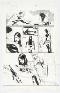 Ribic, Esad - Esad Ribic and John Lucas Uncanny X-Force #6 Story Page 7 Original Art (Marvel, 2011)....