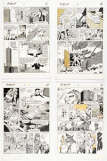 Saltares, Javier | Javier Saltares, Alan Kupperberg, and Tony DeZuÃ±iga Robocop #1 Story Page Original Art Group of 7 (Marvel, 1987).... (Total: 7 Original Art) | Heritage