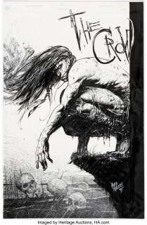 Maleev, Alex - Alex Maleev The Crow: Dead Time #2 Inside Front Cover Illustration Original Art (Kitchen Sink Press, 1996)....