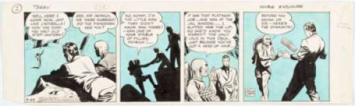 Caniff, Milton | Milton Caniff Terry and the Pirates Daily Comic Strip Original Art dated 9-23-40 (News Syndicate, 1940). ... | Heritage