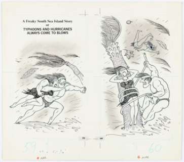 Jaffee, Al | Al Jaffee MAD’s Al Jaffee Freaks Out "A Freaky South Sea Island Story " Complete 6-Page Story Original Art (Grand ... (Total: 5 Original Art) | Heritage