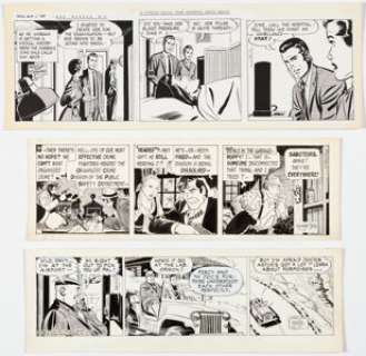 Boring, Wayne - Wayne Boring, Leonard Starr, and Marvin Bradley - Adventure Daily Comic Strips Original Art Group of 3 (1969-1980).... (Total: 3 Original Art)