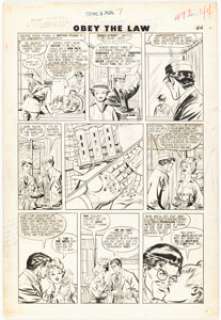 Roy, Mike - Mike Roy and John Belfi Crime and Punishment #7 Story Page 4 Original Art (Lev Gleason, 1948)....