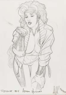 Hughes, Adam | Adam Hughes - Rogue Sketch Illustration Original Art (1995).... | Heritage