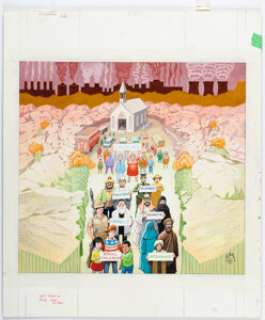 Jaffee, Al | Al Jaffee MAD #417 Inside Back Cover "Fold-In" Illustration Original Art (EC, 2002).... | Heritage