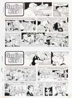 Scancarelli, Jim - Jim Scancarelli Gasoline Alley Sunday Comic Strip Original Art Group of 2 (Tribune Media, 1991-1995). ... (Total: 2 Original Art)