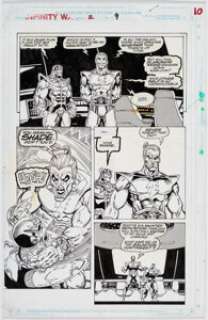 Lim, Ron | Ron Lim and Al Milgrom The Infinity War #2 Story Page 9 Original Art (Marvel, 1992).... | Heritage