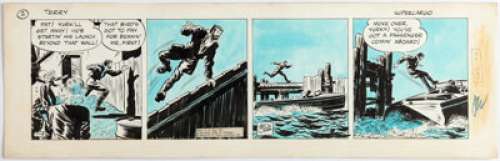 Caniff, Milton | Milton Caniff Terry and the Pirates Daily Comic Strip Original Art dated 7-5-38 (Chicago Tribune, 1938). ... | Heritage