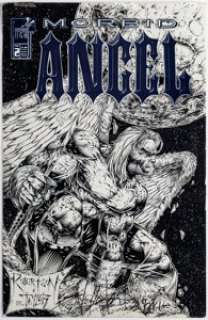 Robertson, Shelby - Shelby Robertson and Mike Taylor Morbid Angel #2 Cover Original Art (London Night Studios, 1996)....