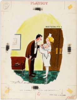 Interlandi, Phil | Phil Interlandi Playboy January-1961 Single Panel Gag Cartoon Illustration Original Art (HMH, 1971).... | Heritage