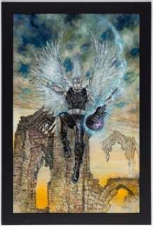 Fleming, Tom - Tom Fleming Eternal Descent: Sirian Cover Original Art (Space Goat Productions, 2016)....