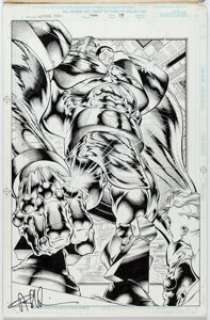 Medina, Angel - Angel Medina and Robin Riggs Incredible Hulk #444 Splash Page 17 Original Art (Marvel, 1996)....