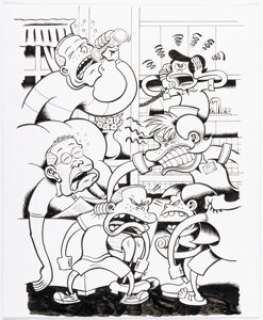 Bagge, Peter | Peter Bagge The Complete Hate Inside Cover Original Art (Fantagraphics, 2020).... | Heritage