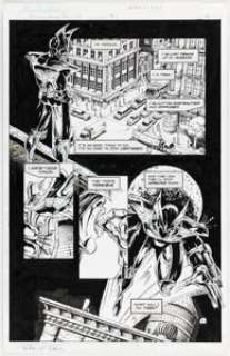 Valentino, Jim - Jim Valentino, Randy Queen, and Brad Foster Shadowhawk Gallery #1 Story Page 2 Original Art (Image, 1994)....