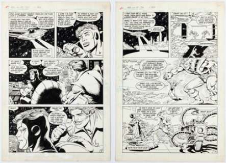 Infantino, Carmine | Carmine Infantino and Rodin Rodriquez Best of DC #24 Legion of Super-Heroes Story Pages 9-10 Original Art (DC, 198... (Total: 2 Items) | Heritage