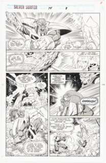 Lim, Ron | Ron Lim and Tom Christopher Silver Surfer #74 Story Page 8 Original Art (Marvel, 1992).... | Heritage