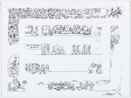 Aragonés, Sergio | Sergio Aragonés MAD #349 Marginal Illustrations Original Art (EC, 1996).... | Heritage