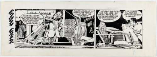 Longaron, Jorge - Jorge Longaron Friday Foster Daily Comic Strip Original Art dated 3-3-70 (Chicago Tribune, 1970). ...
