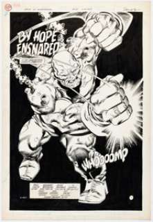 Barreto, Eduardo | Eduardo Barreto and Mike DeCarlo Legion of Super-Heroes #56 Splash Page 1 Original Art (DC, 1989).... | Heritage