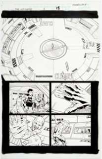 Hitch, Bryan - Bryan Hitch and Andrew Currie The Ultimates #2 Story Page 18 Original Art (Marvel, 2002)....