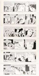 Frank Thorne | Dr. Guy Bennett Daily Comic Strip Original Art Group of 6 (Lafave Newspaper Features, 1960). ... (Total: 6 Original Art) | Heritage