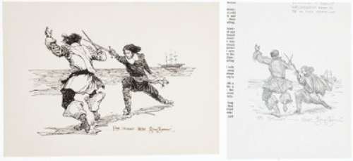 Gary Gianni | The Savage Tales of Solomon Kane Book Illustration Original Art (Ballantine, 1998).... (Total: 2 Original Art) | Heritage