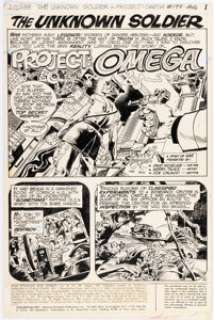 Gerry Talaoc - Star Spangled War Stories #190 Unknown Soldier Complete 13-Page Story "Project: Omega" Original Art (DC, 1975). (Total: 13 Original Art)