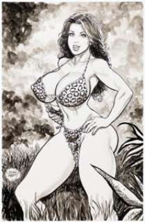 Devon Massey - Meriem ( - Cavewoman) Specialty Illustration Original Art (undated).