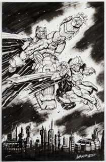 Marcelo Matere - The Dark Knight Illustration Original Art (2021).