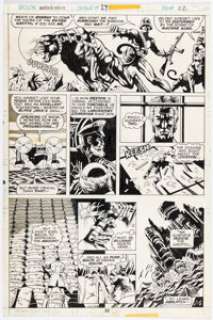 Paul Gulacy Master of Kung Fu #29 Story Page 13 Original Art (Marvel, 1975). | Heritage