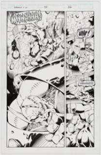 Todd Nauck and Lary Stucker Badrock & Company #3 Story Page 16 Original Art (Image, 1994).
