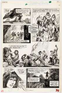 John Buscema and Alfredo Alcala Savage Sword of Conan #4 Story Page 35 Original Art (Marvel/Epic, 1974). | Heritage