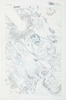 Ryan Ottley Invincible #73 Splash Page 8 Original Art (Image, 2010). | Heritage