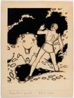 Hannes Bok and Boris Dolgov (collectively as "Dolbokov") Science Fiction Quarterly Summer-1941 Illustration Original Art (Columbia Publications, 1941). | Heritage