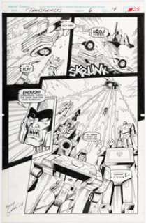 Manny Galan and Jim Amash Transformers Generation 2 #6 Story Page 14 Original Art (Marvel, 1994).
