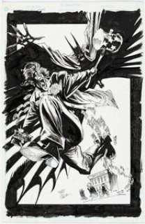 Kelley Jones and Bill Sienkiewicz The Batman Chronicles Gallery #1 Batman and Joker Pin-up Original Art (DC Comics, 1997). | Heritage