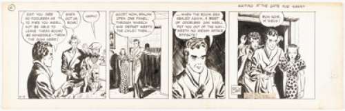 Milton Caniff Terry and the Pirates Daily Comic Strip Original Art dated 4-6-39 (Chicago Tribune, 1939). | Heritage