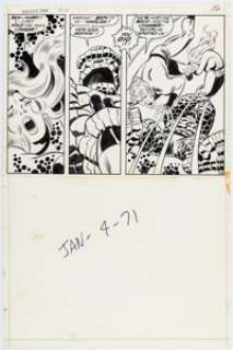 John Buscema and Joe Sinnott Fantastic Four #110 Story Page 12 Original Art (Marvel, 1971). | Heritage