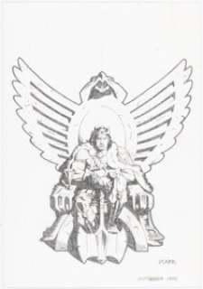 Steve Carr - King Kull on theThrone Fantasy Illustration Original Art (1996).