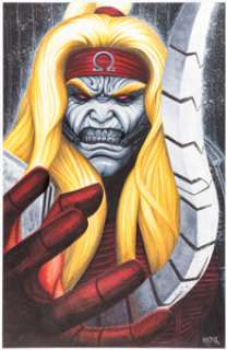 Frank Kadar - Omega Red Painting Original Art (undated).