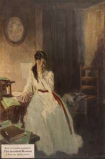 Grattan Condon The Invisible Woman Cover Painting Original Art (Bobbs-Merrill Co., 1924).