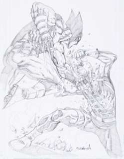 Sergio Dávila Daredevil #6 (668) Variant Cover Pencils Original Art (Marvel, 2024).