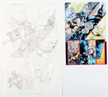 Fernando Dagnino Justice League: Generation Lost #23 Story Page 12 Pencils Original Art (DC, 2011). (Total: 2 Original Art)