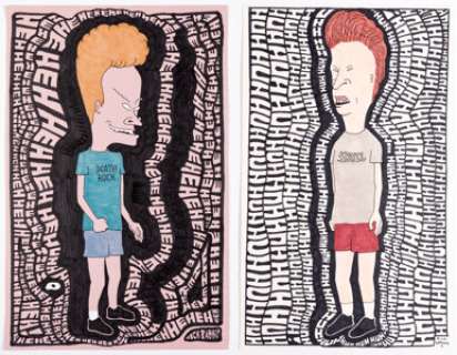 Rick Parker - Beavis and Butthead Illustration Original Art (undated). (Total: 2 Original Art)