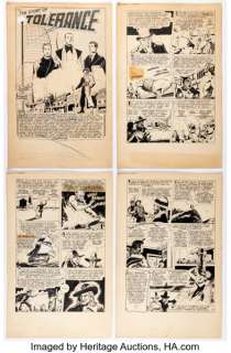 Bob Oksner Lurid Little Nightmare Makers #7 "The Story of Tolerance" Vintage Complete 12-Page Story Original Art (Boardman Books, 2016). (Total: 12 Original Art) | Heritage