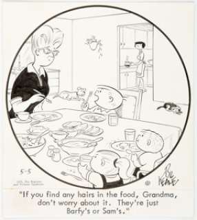 Bil Keane Family Circus Daily Comic Strip Original Art dated 5-5-70 (Register and Tribune Syndicate, 1970).