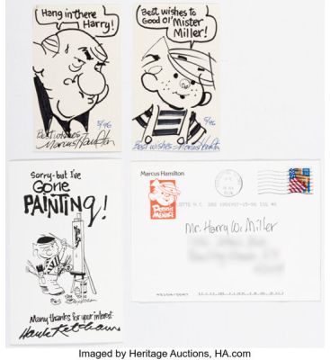 Hank Ketcham, Mike Kazaleh, and Fran Matera - Sketches and Illustrations Original Art Group of 12 (1990s-2000s). (Total: 12 Items)